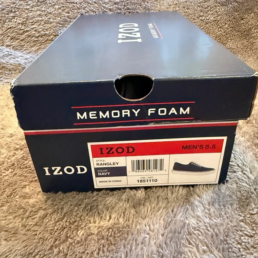Izod Men's Navy Rangley Memory Foam Shoes